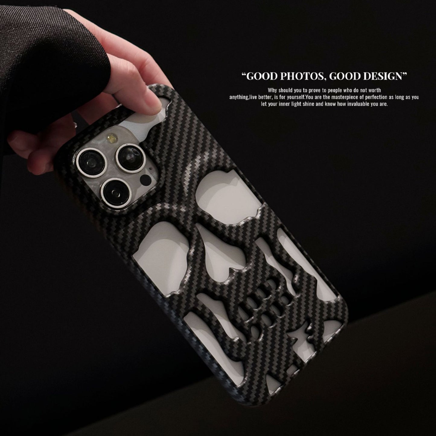 Carbon Fiber Skullcap Series Case