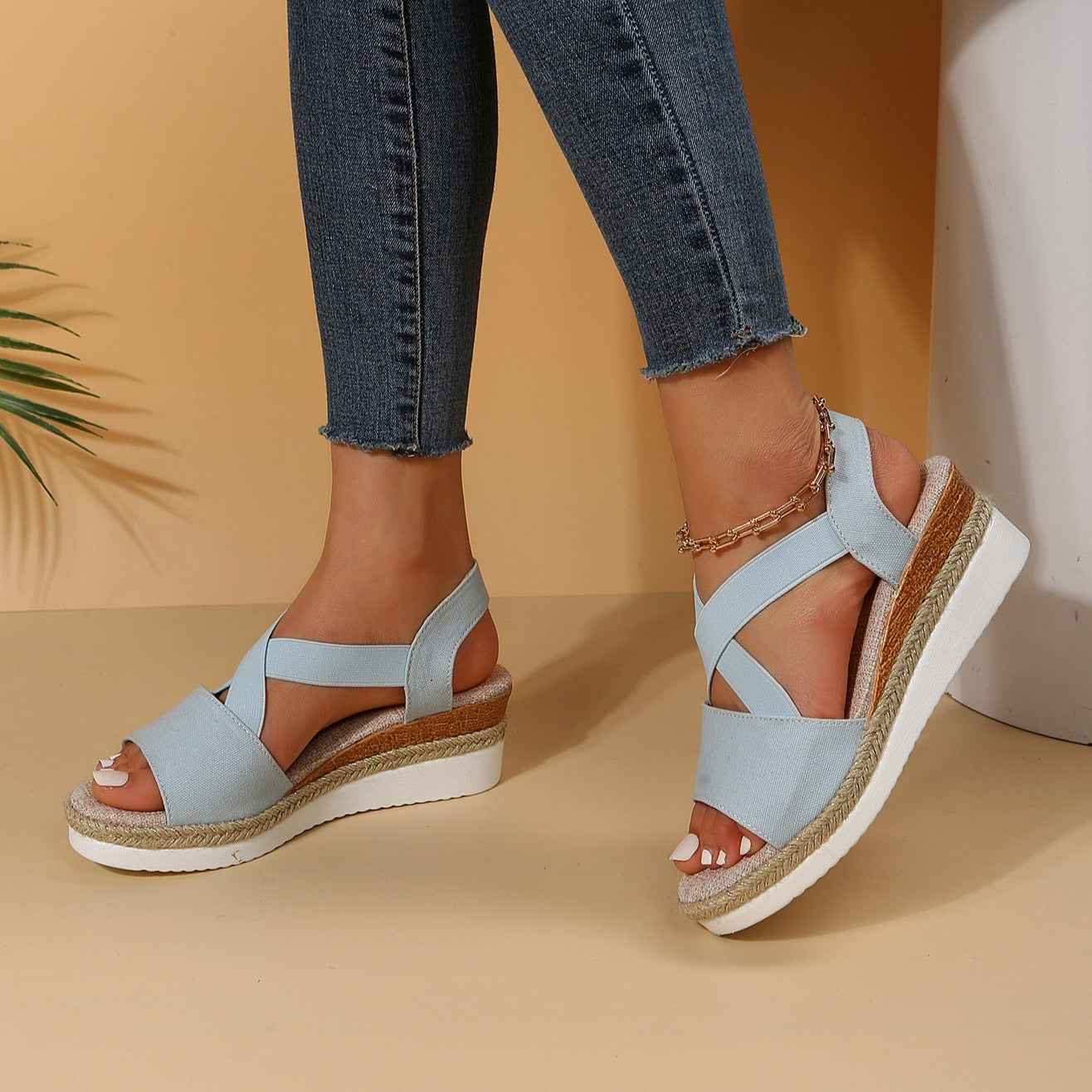 Libiyi Women's Comfy Wedge Heel Sandals