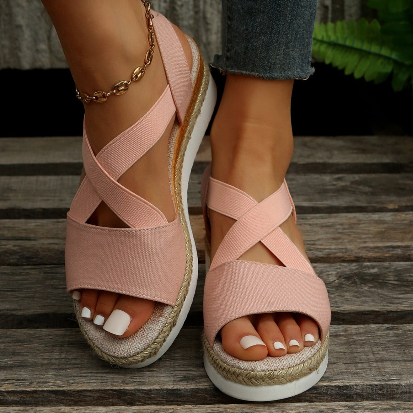 Libiyi Women's Comfy Wedge Heel Sandals