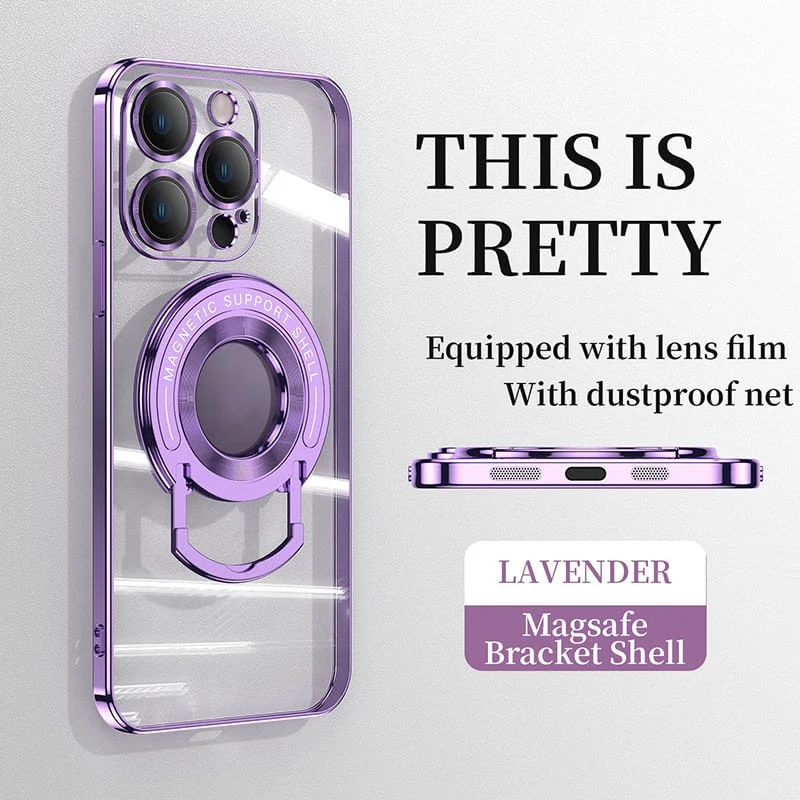 (๐2024-Christmas Hot Sale๐)Magnetic Holder Plating Phone Case for iPhone
