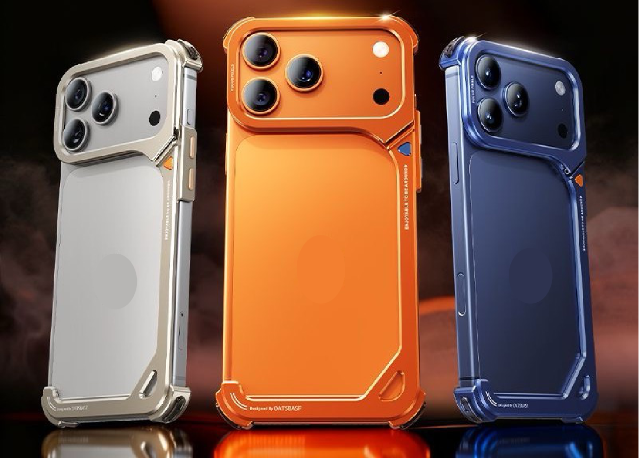 G-Shaped Metal Frame Bracket Anti-fall Mobile Phone Case