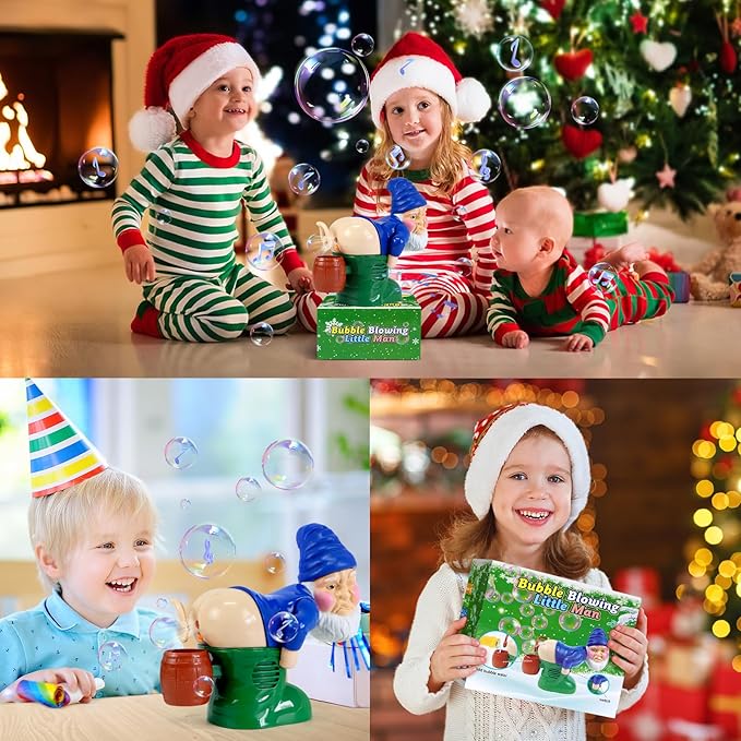 🎅🎁 Santa Claus Bubble Machine – Funny Farting Santa Toy with Lights, Music & Bubbles