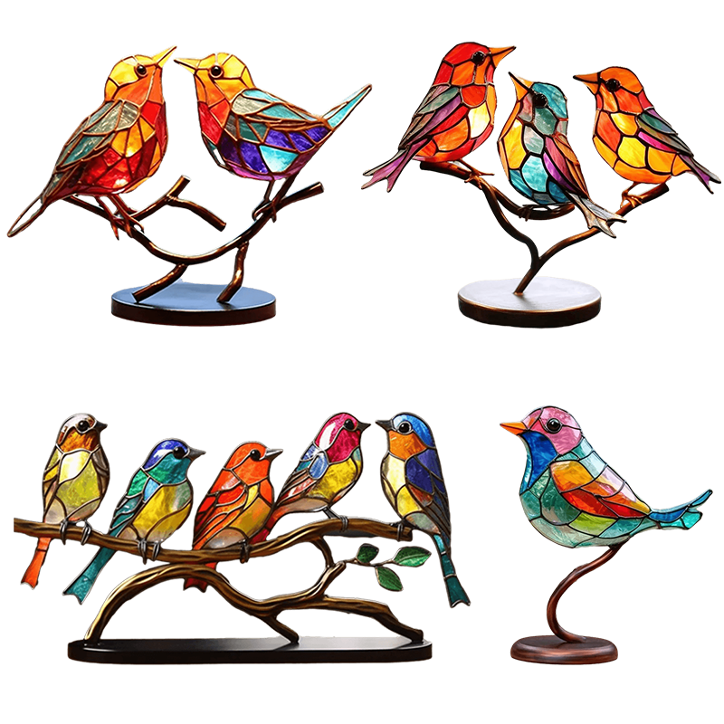🔥🔥🔥Hot Sale-Metal Birds Craft Statue Ornaments