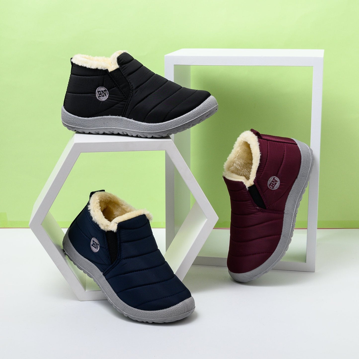 Libiyi unisexwarm soft bottom cotton shoes and cotton boots