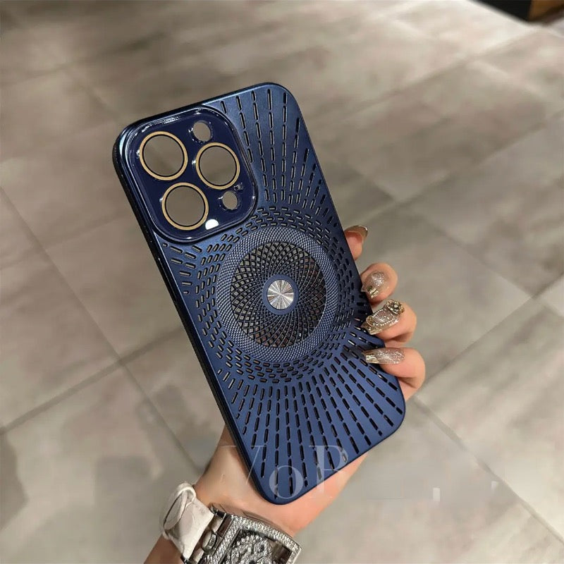 Ice-Feel Hollow Cooling Magnetic Phone Case