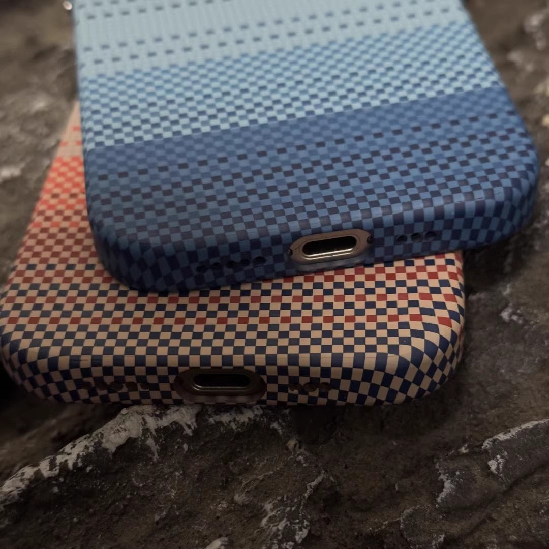 Carbon Fiber Textured Magnetic Anti-fall Phone Case