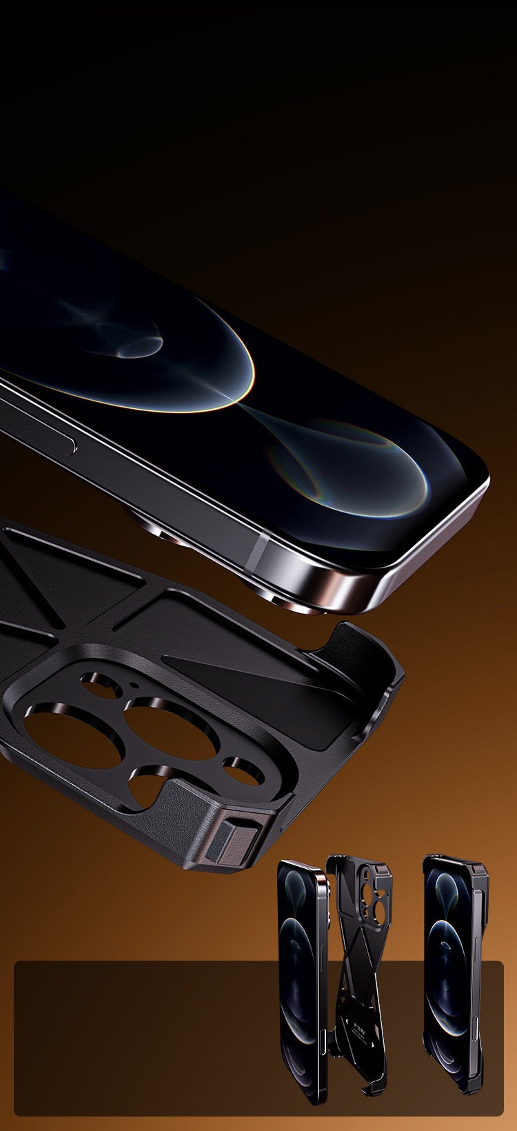 New forged carbon fiber aluminum alloy phone case