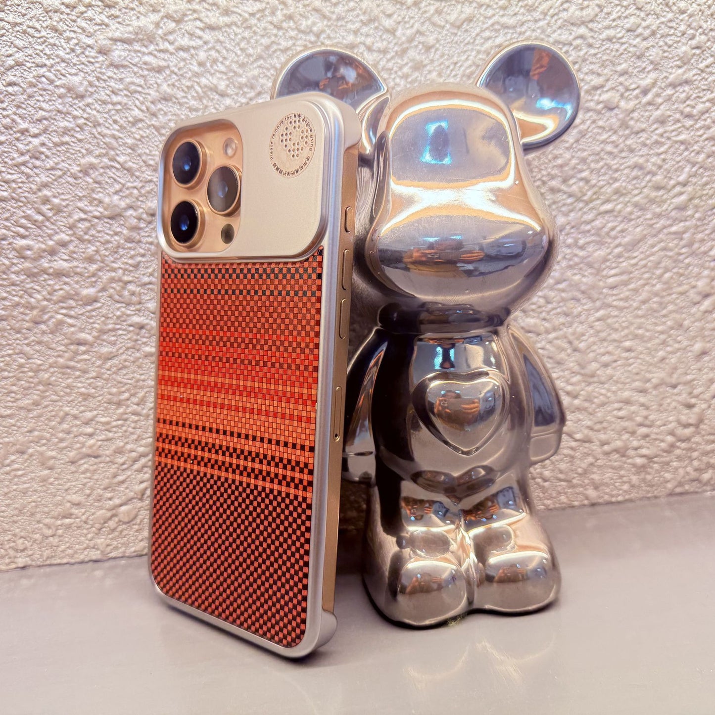 Carbon Fiber Pattern Fragrance Magnetic Phone Case