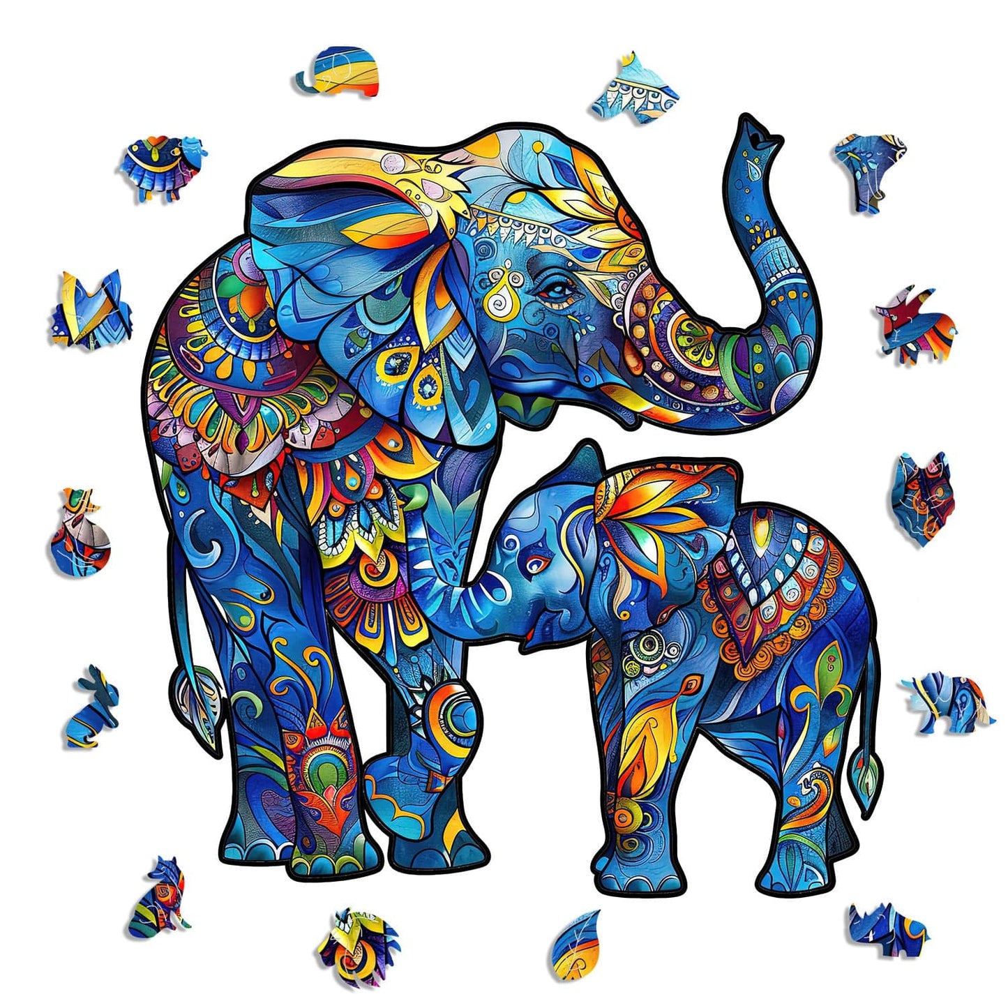 Elephant Family - Jigsaw Puzzle