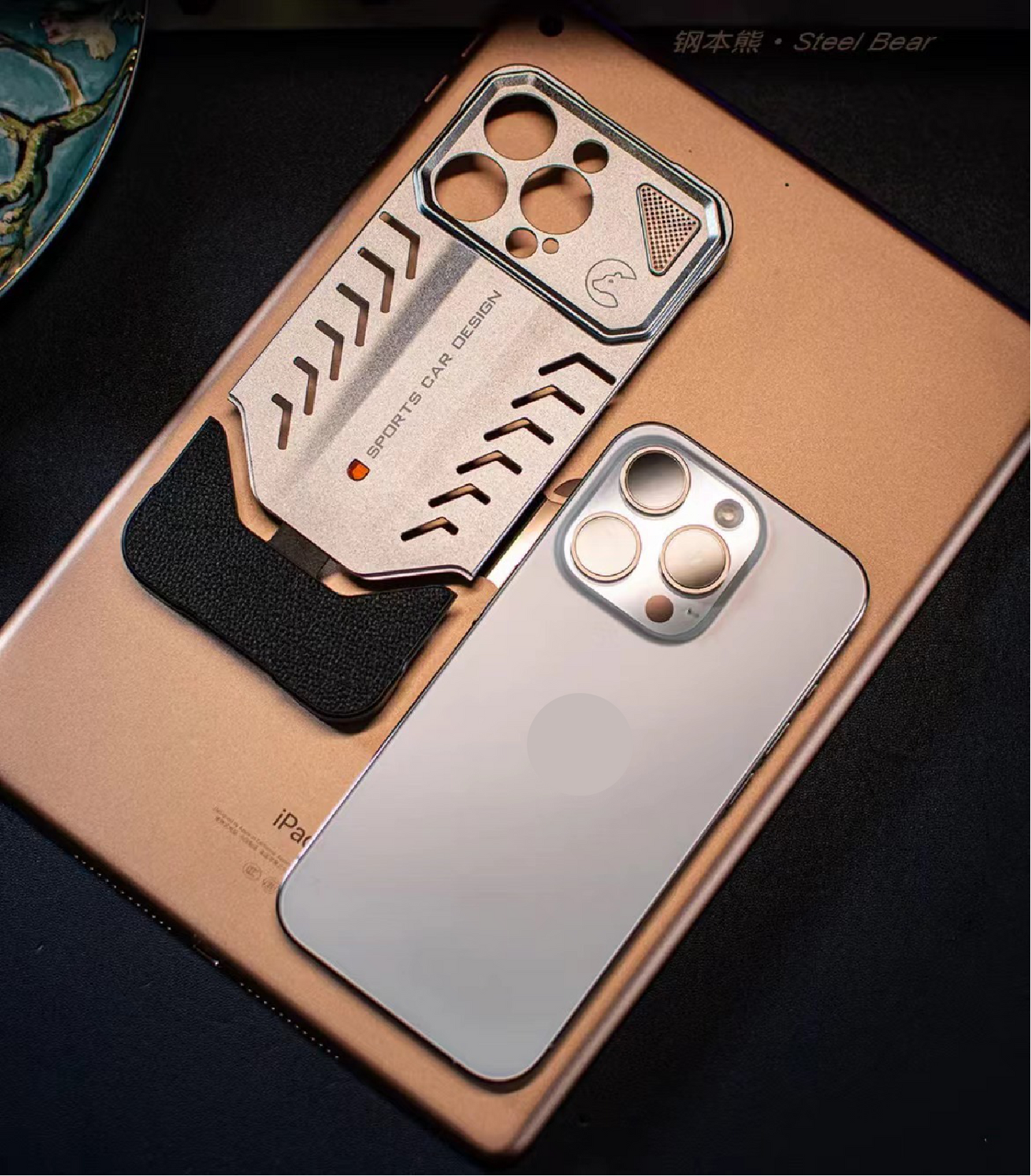 2025 New Supercar Design Metal Heat Dissipation Phone Case