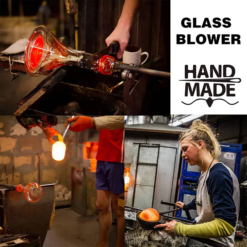 Hummingbird Feeder Hand Blown Glass
