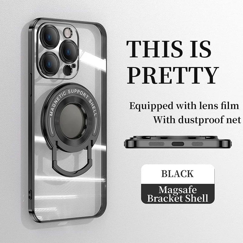 (๐2024-Christmas Hot Sale๐)Magnetic Holder Plating Phone Case for iPhone