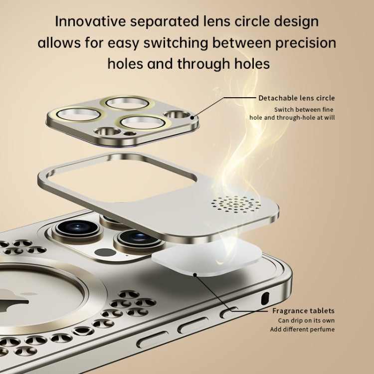 Heat dissipation anti-fall metal magnetic phone case
