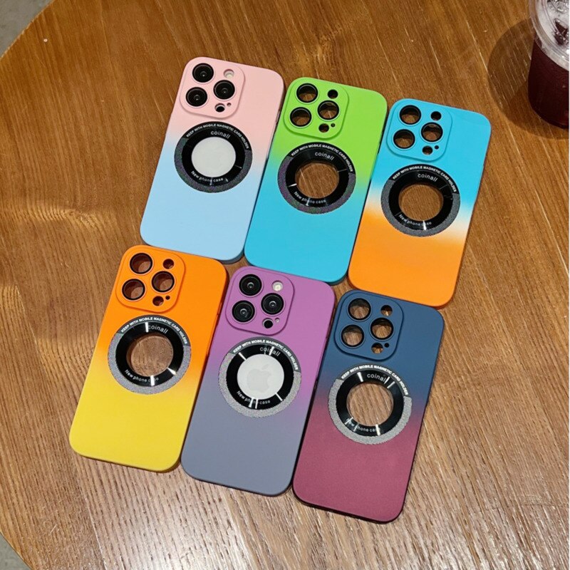 Gradient Magnetic For Magsafe Wireless Charging Case For IPhone