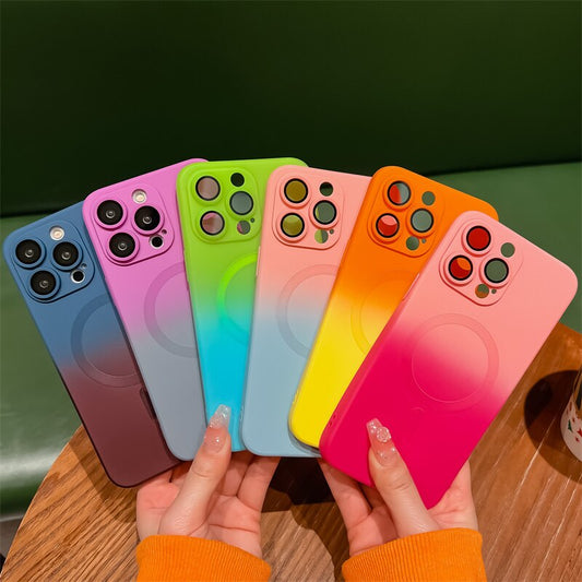 Gradient Rainbow Magnetic For Magsafe Wireless Charge Case