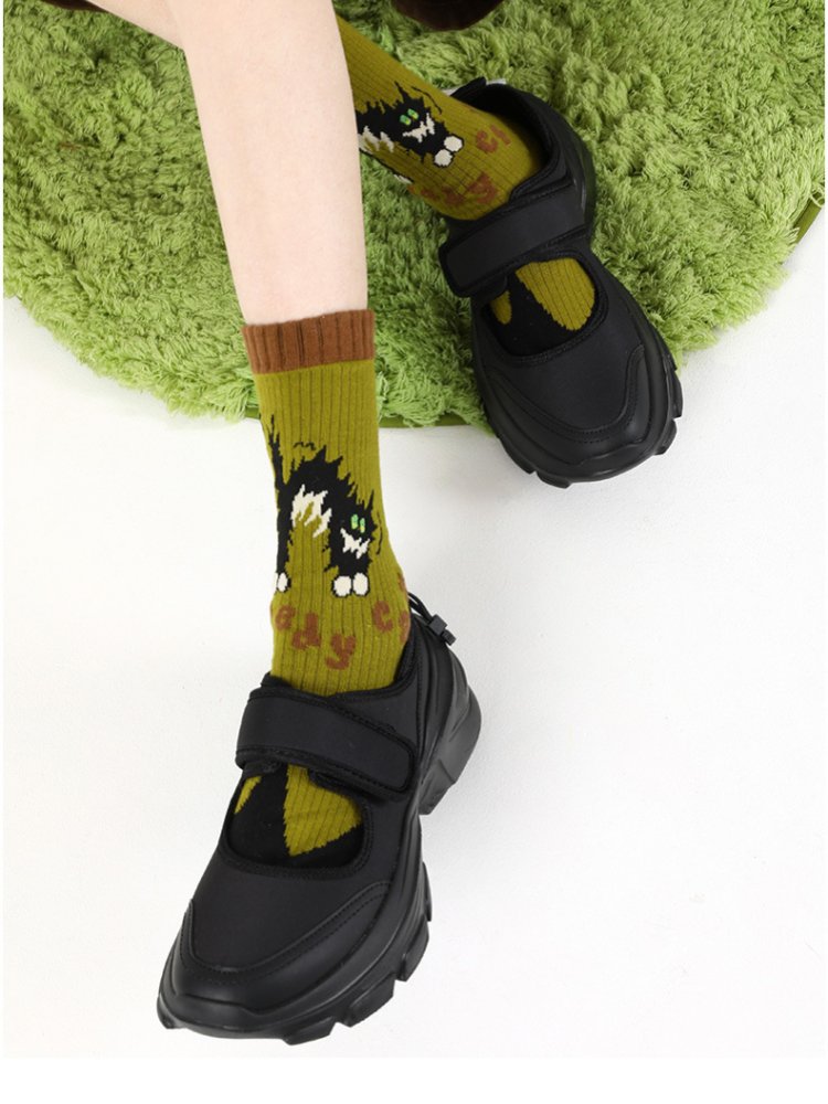 Adorable Cartoon Cotton Socks-Fluffy Cat