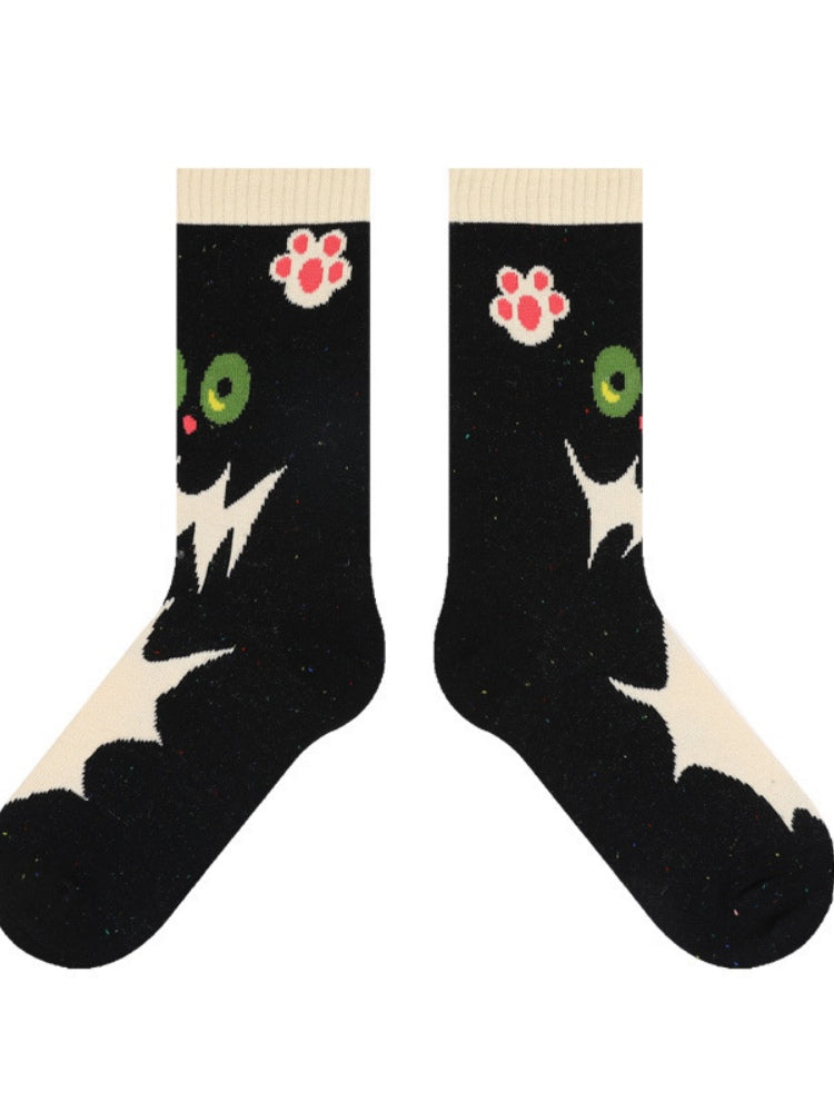 Adorable Cartoon Cotton Socks-Fluffy Cat