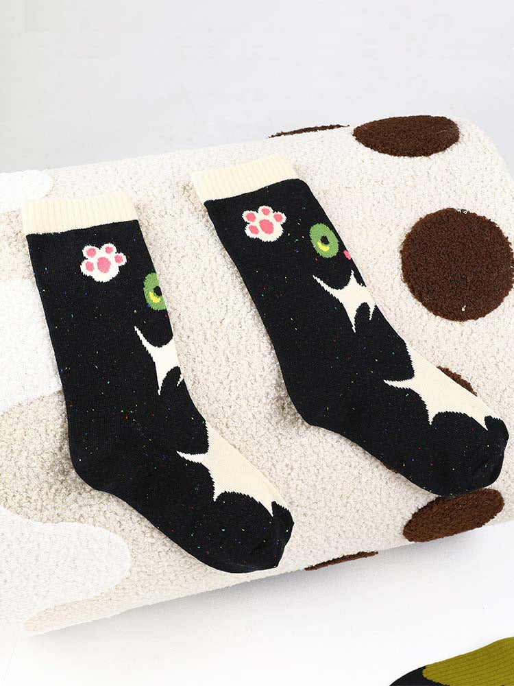 Adorable Cartoon Cotton Socks-Fluffy Cat