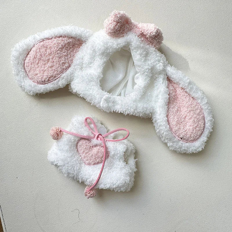 Handmade Labubu Kawaii Bunny Overalls Outfit