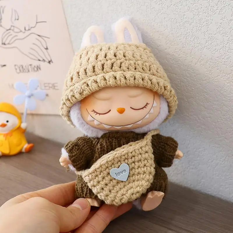 Handmade Labubu Crochet Animal Outfits