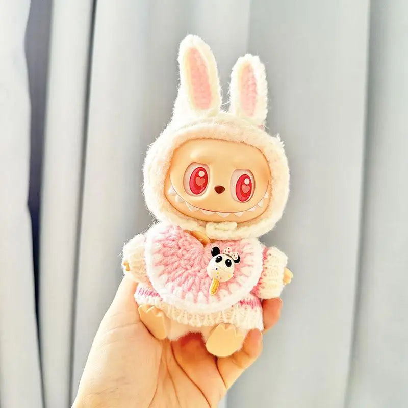 Handmade Labubu Crochet Animal Outfits