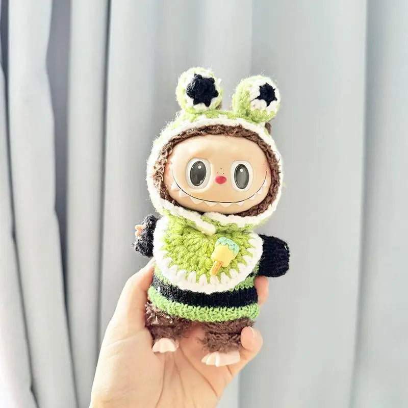 Handmade Labubu Crochet Animal Outfits