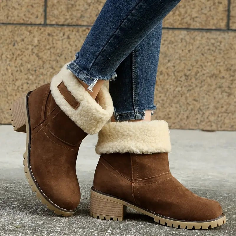 Libiyi seniors' chunky heel winter boots-fr