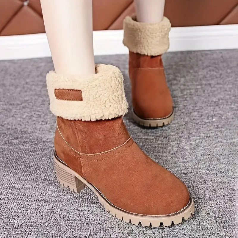Libiyi seniors' chunky heel winter boots-fr