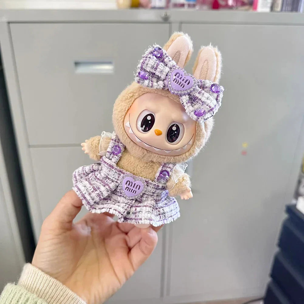 Handmade Labubu Heart Dress Outfit with Accessories
