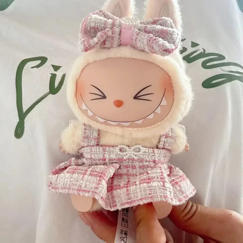 Handmade Labubu Heart Dress Outfit with Accessories