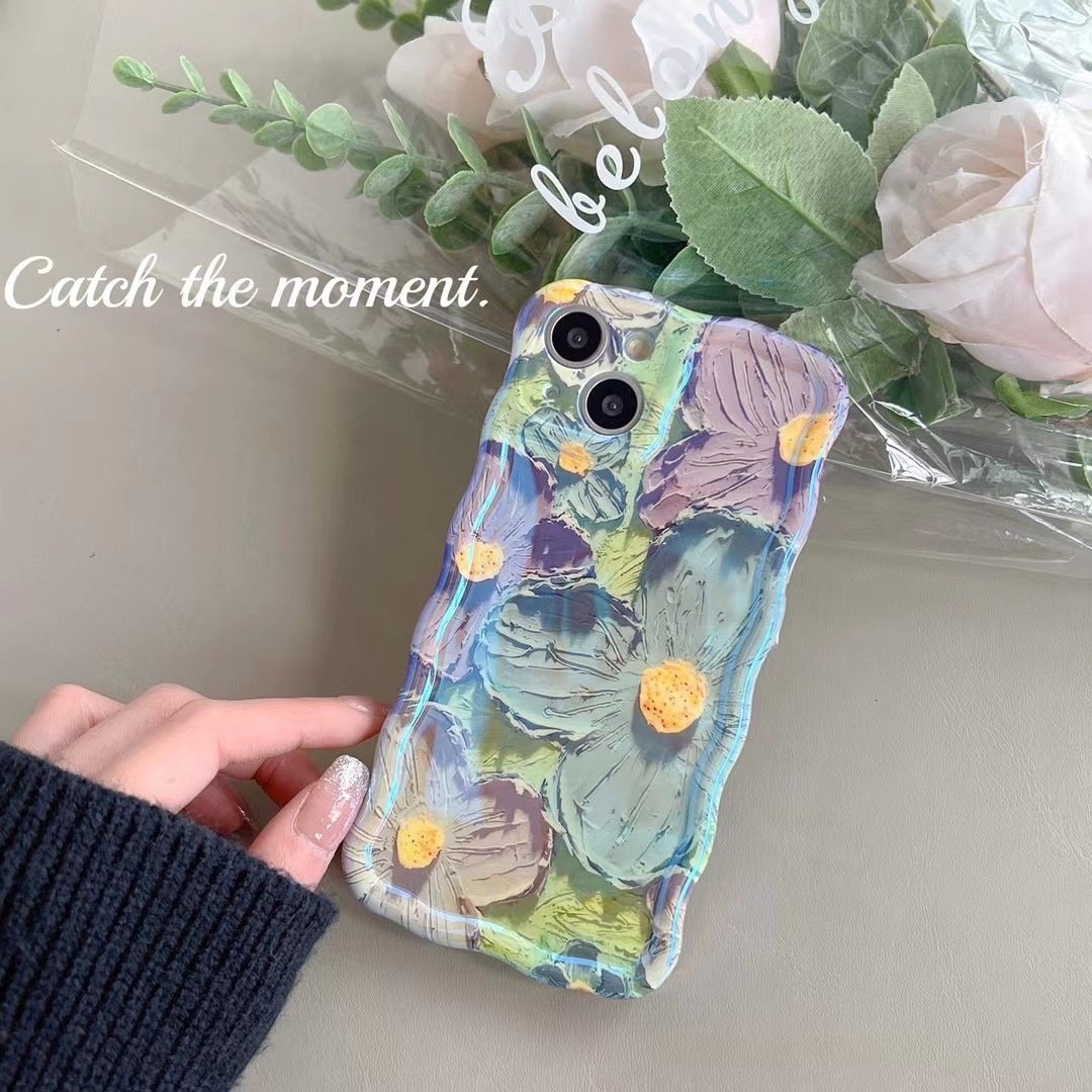 iPhone Colorful Oil Flower Painting Exquisite Phone Case
