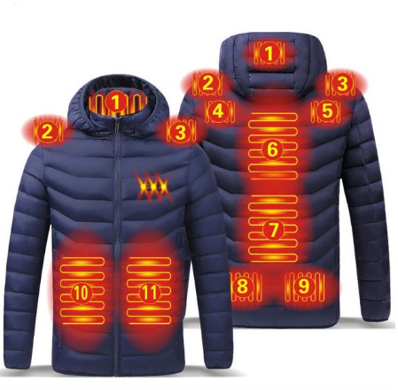 czbrm™ 11 Areas Heating Unisex Heated Jacket-50% off today