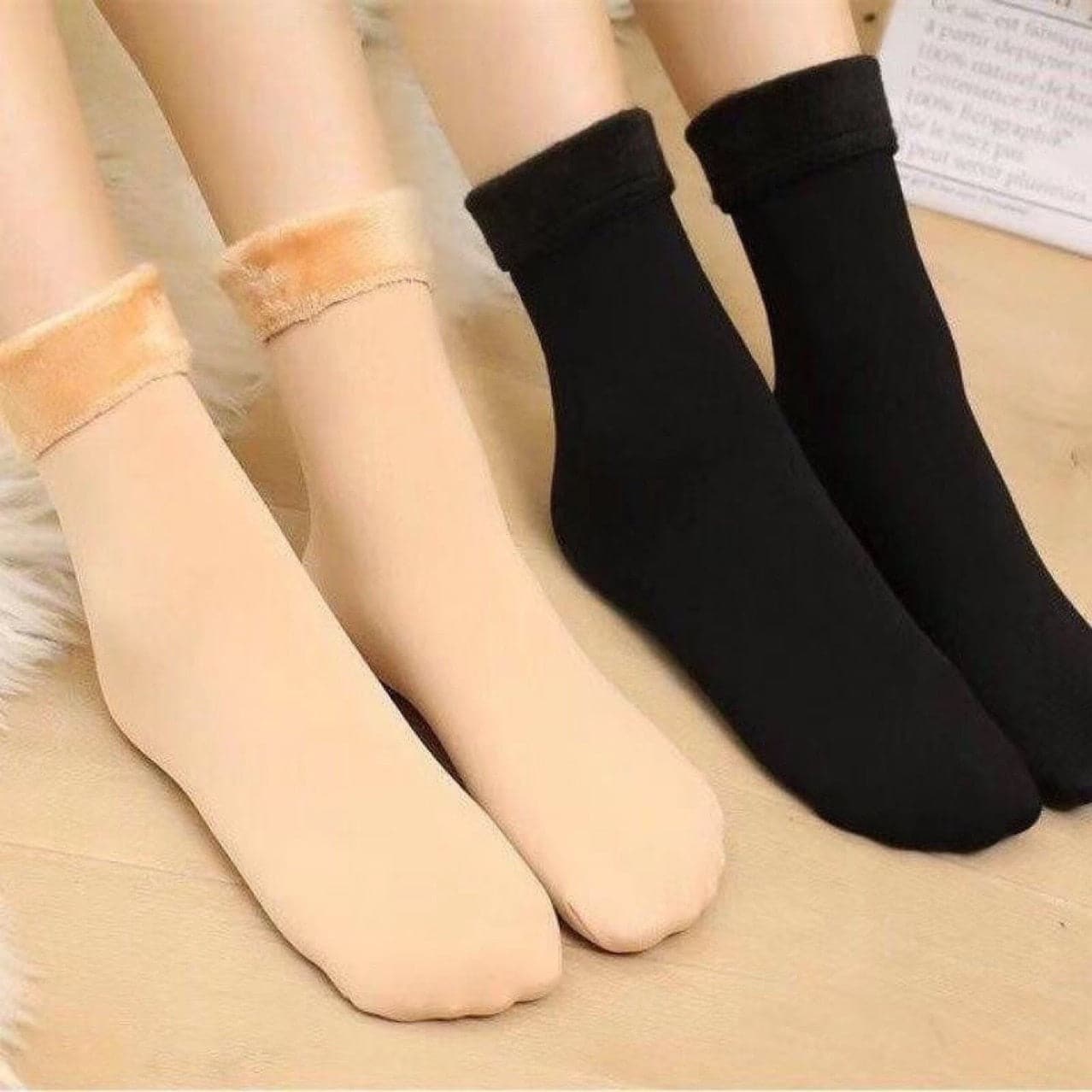 5 Packs Fleece Lined Thermal Socks