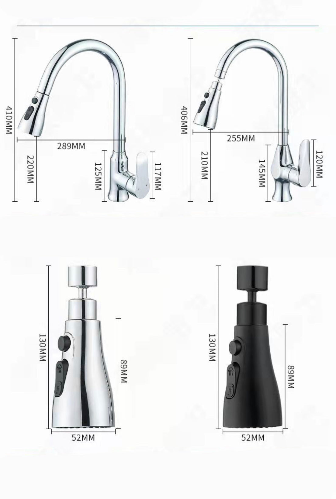 Pressurized Faucet 360 Degree Rotating Water Tap