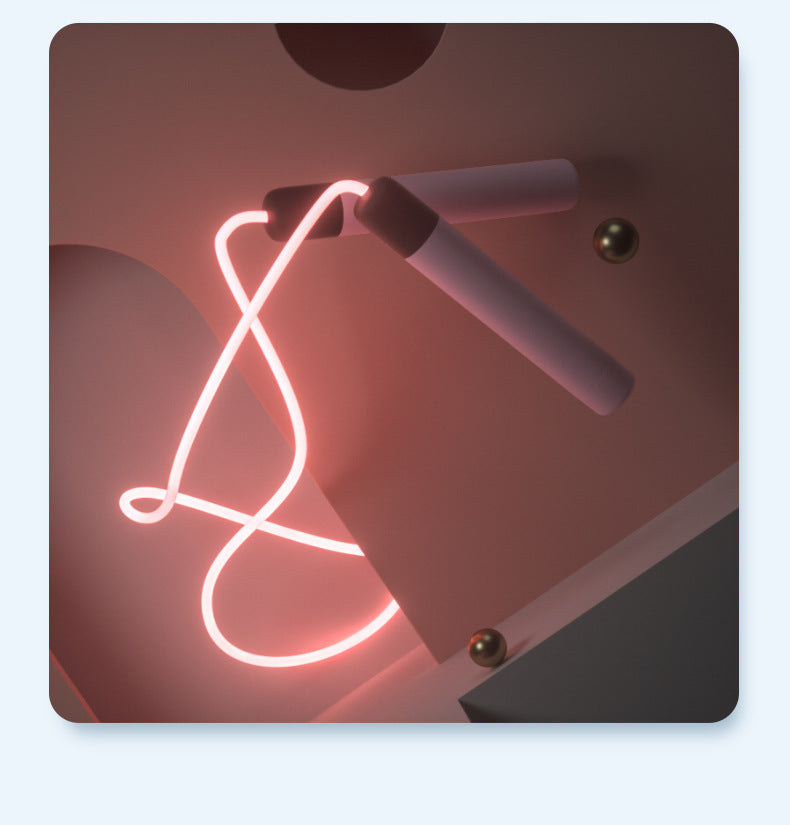 Glowing skipping rope