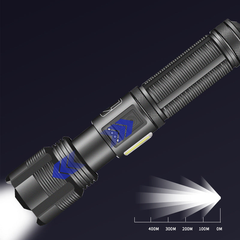 LED Rechargeable Tactical Laser Flashlight High Lumens