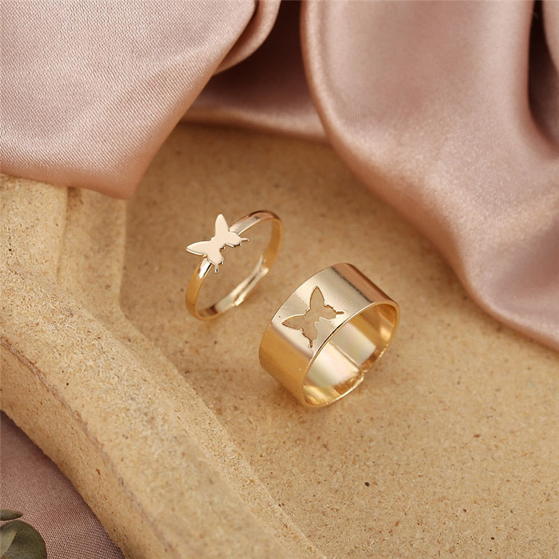 Butterfly Ring Set - (Comes With Both Rings)