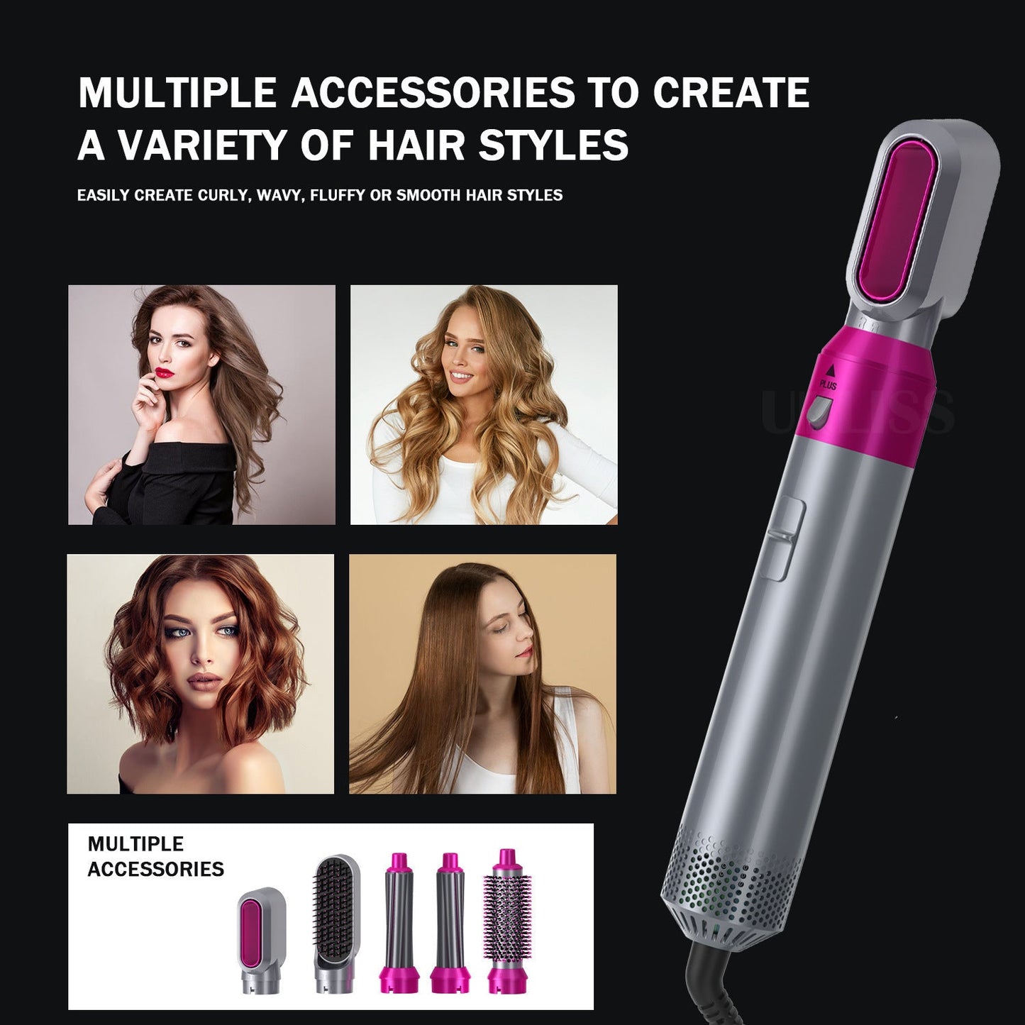 🔥50% OFF Sale Ends Tonight!🔥5 In 1 Hair Dryer Brush - Best Blow Dryer Brush Set