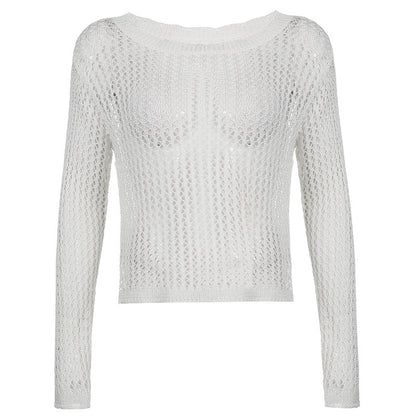 Women's Loose Hollow Out Knit Pullovers