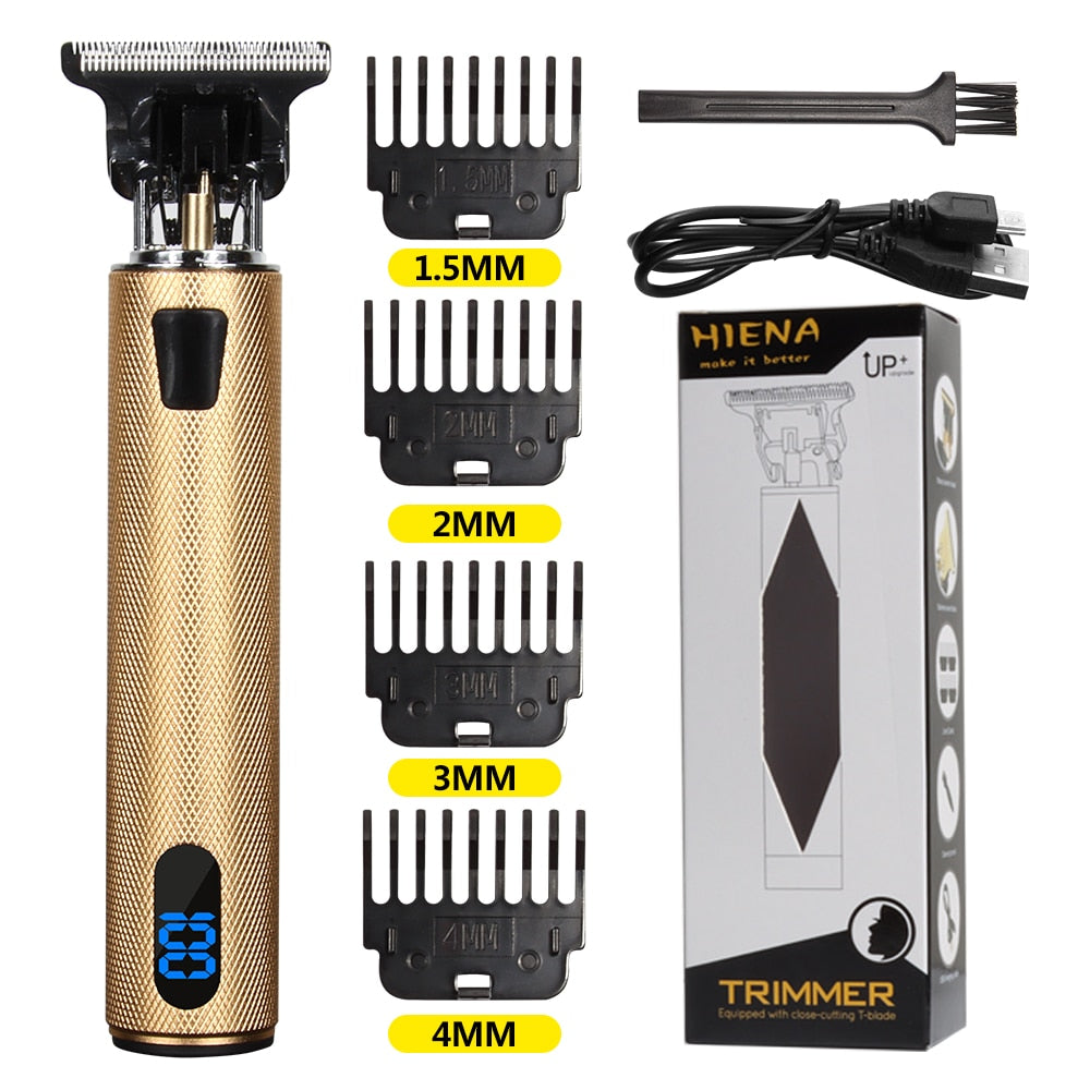 USB Hair Clippers LCD Professional Hair Beards Trimmer