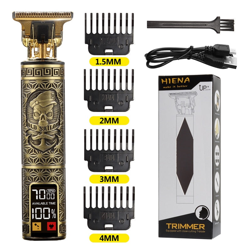 Newest USB Hair Clippers LCD Professional Hair Beards Trimmer