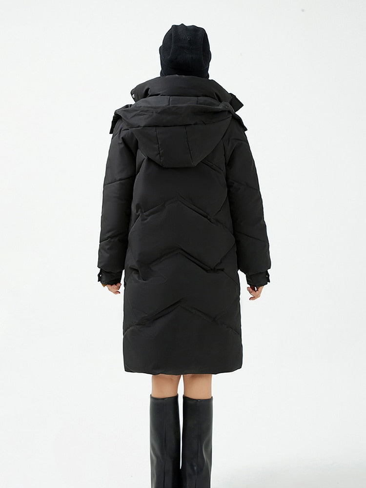 Women Winter Warm Jacket Coat Long Puffer Parkas