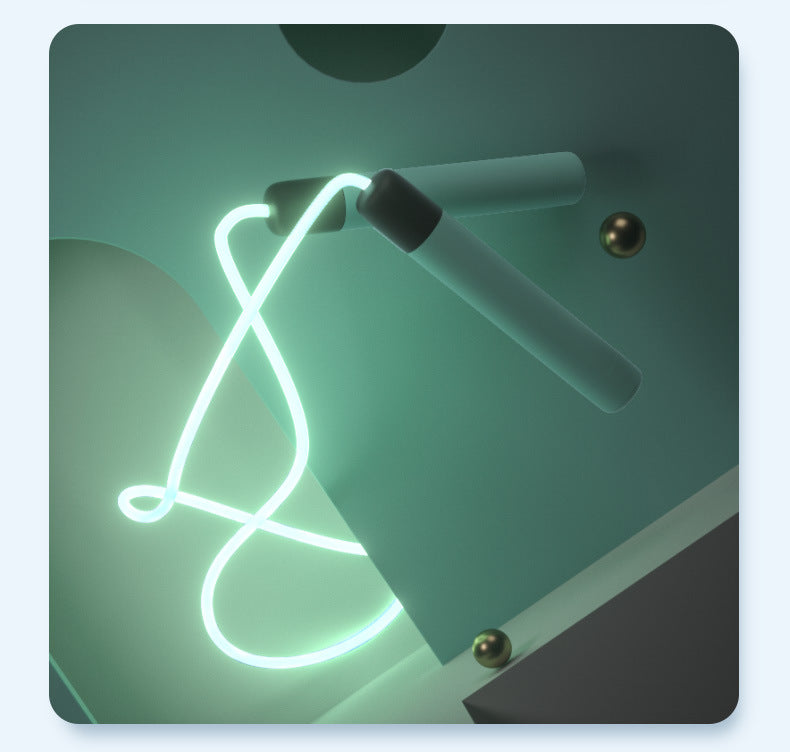 Glowing skipping rope