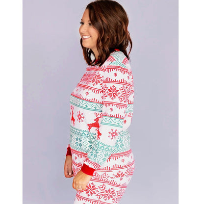 Christmas deer Snowflake Family Matching Pajama Set