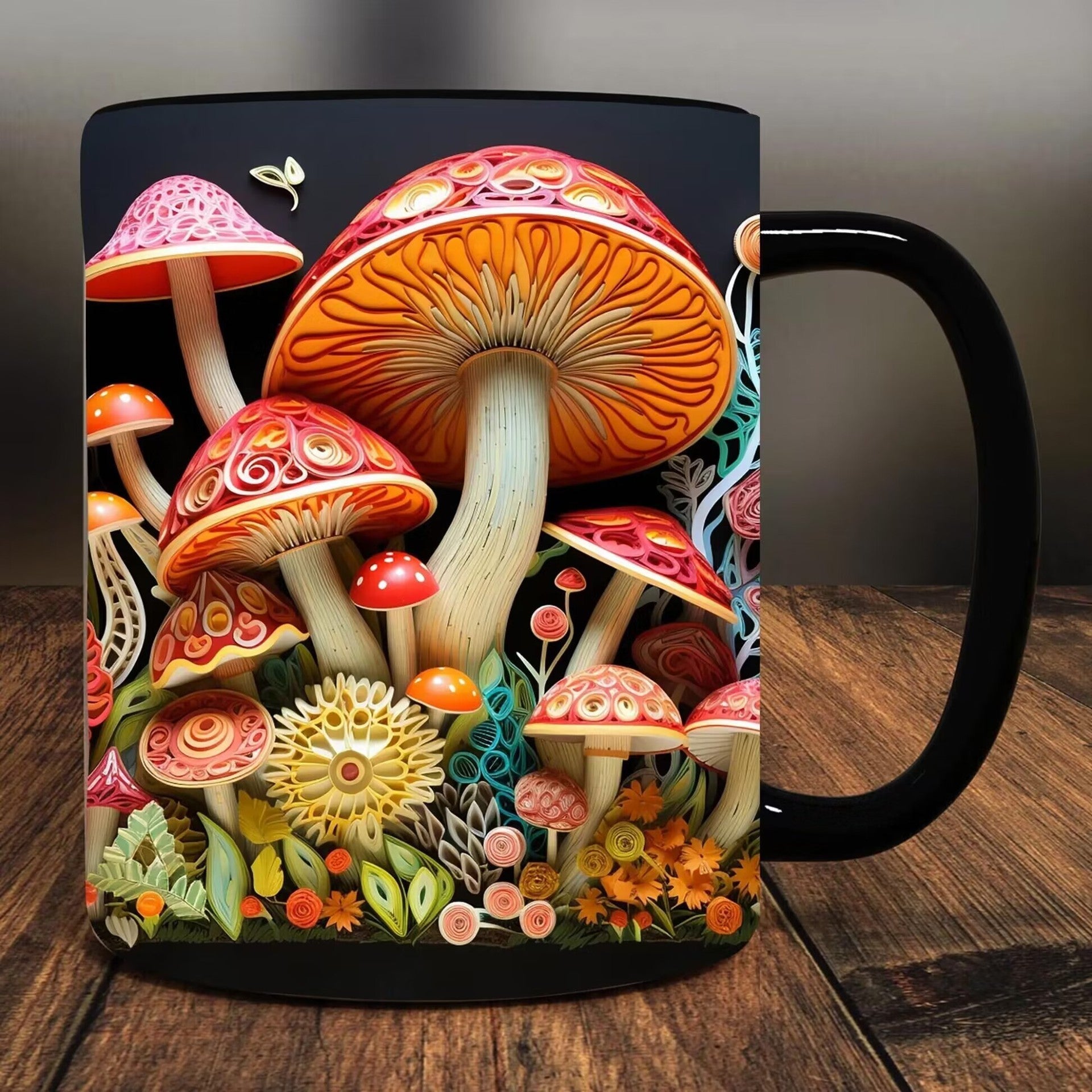 3D Magic Mushroom Mug Gift For People Who Like Plants