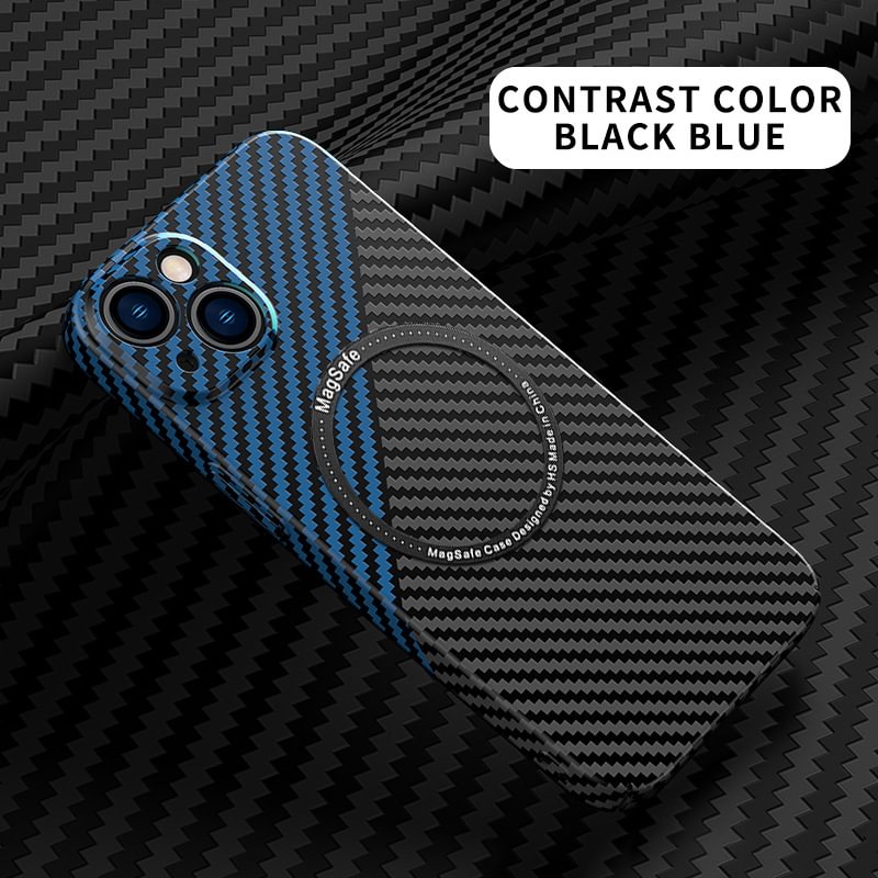 NEW Carbon Fiber Magnetic Phone Case