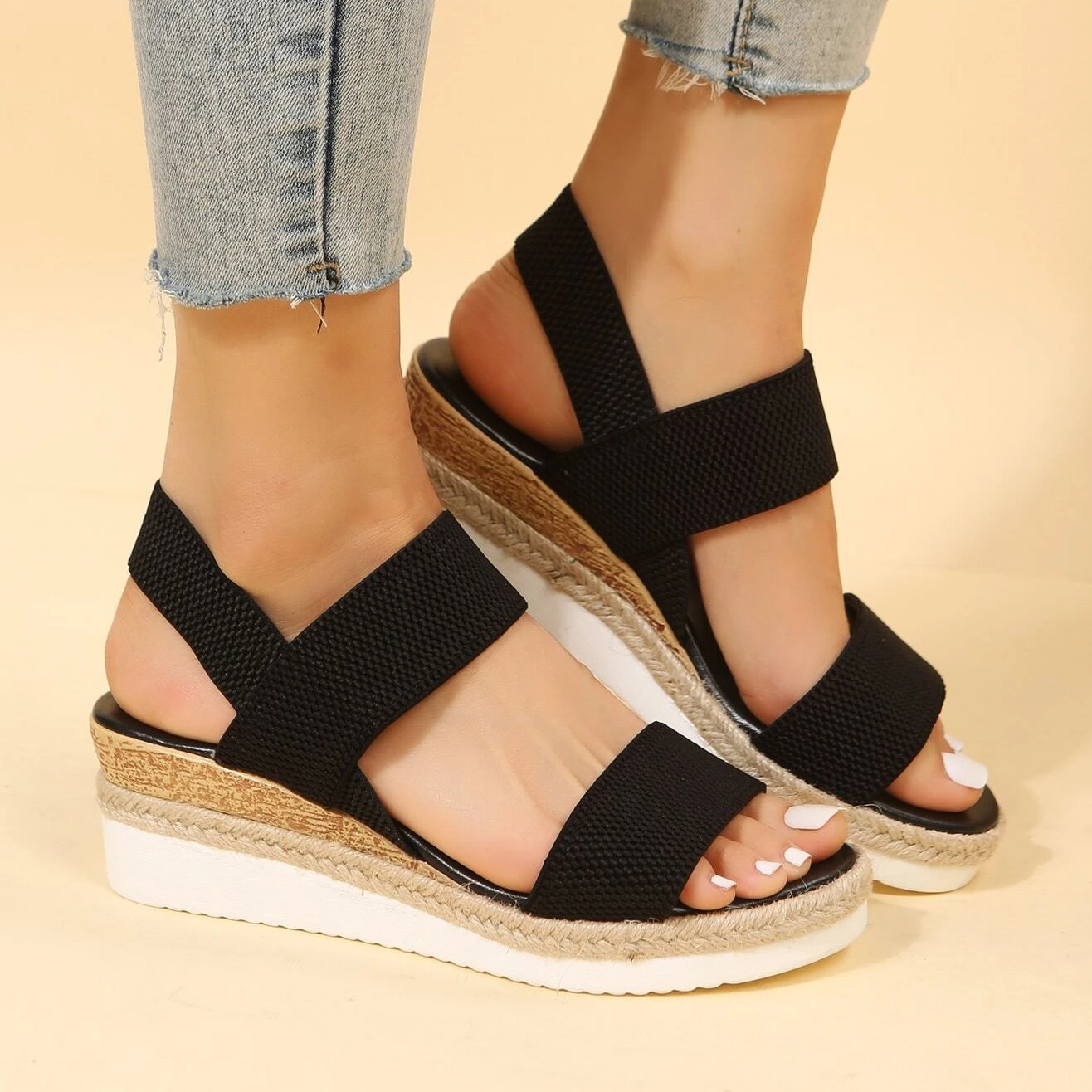 Libiyi Women's Comfy Wedge Heel Sandals