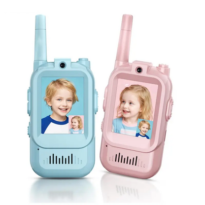 🎄🎁【Christmas Gift 】Kids Video Walkie Talkies with Built-in WiFi-Rechargeable, No Data Needed
