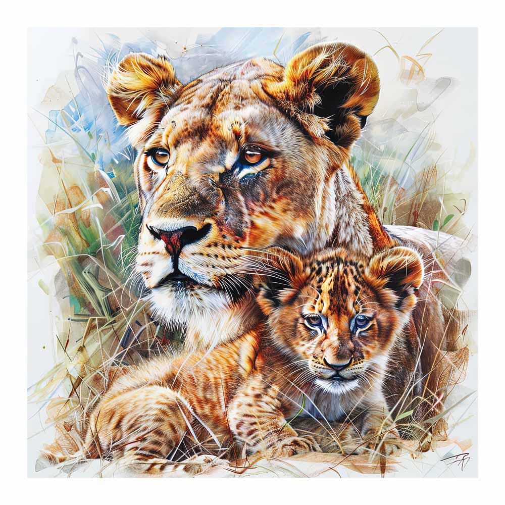 Lion's Family - Jigsaw Puzzle