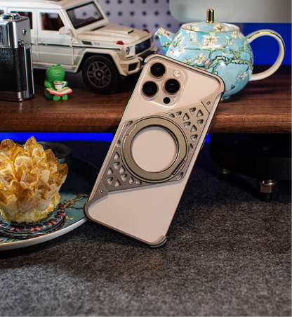 Upgraded Z-shaped Frame Metal Magnetic Phone Case